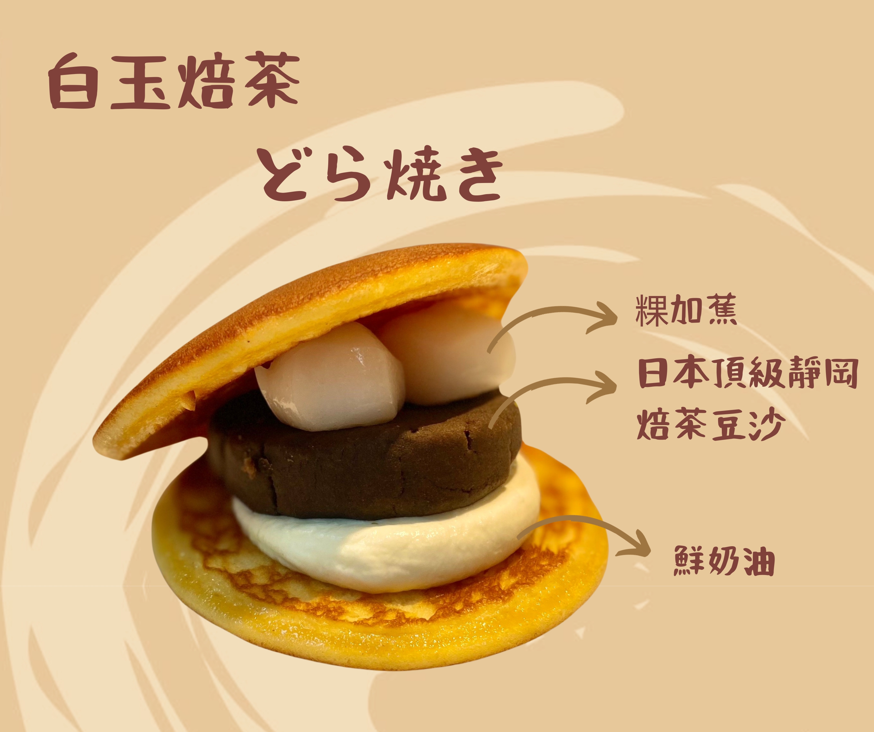 白玉焙茶銅鑼燒